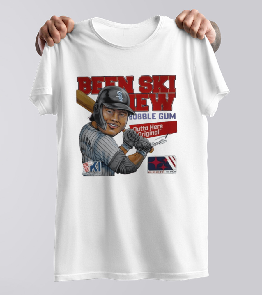 Been Ski View Bubble Gum Outta Here Baseball Original T-Shirt