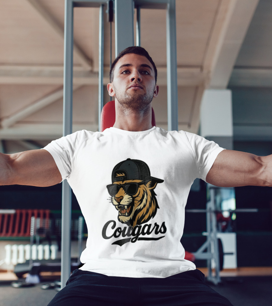 Cougars Tiger Sunglasses Baseball Cap Swagger T-Shirt