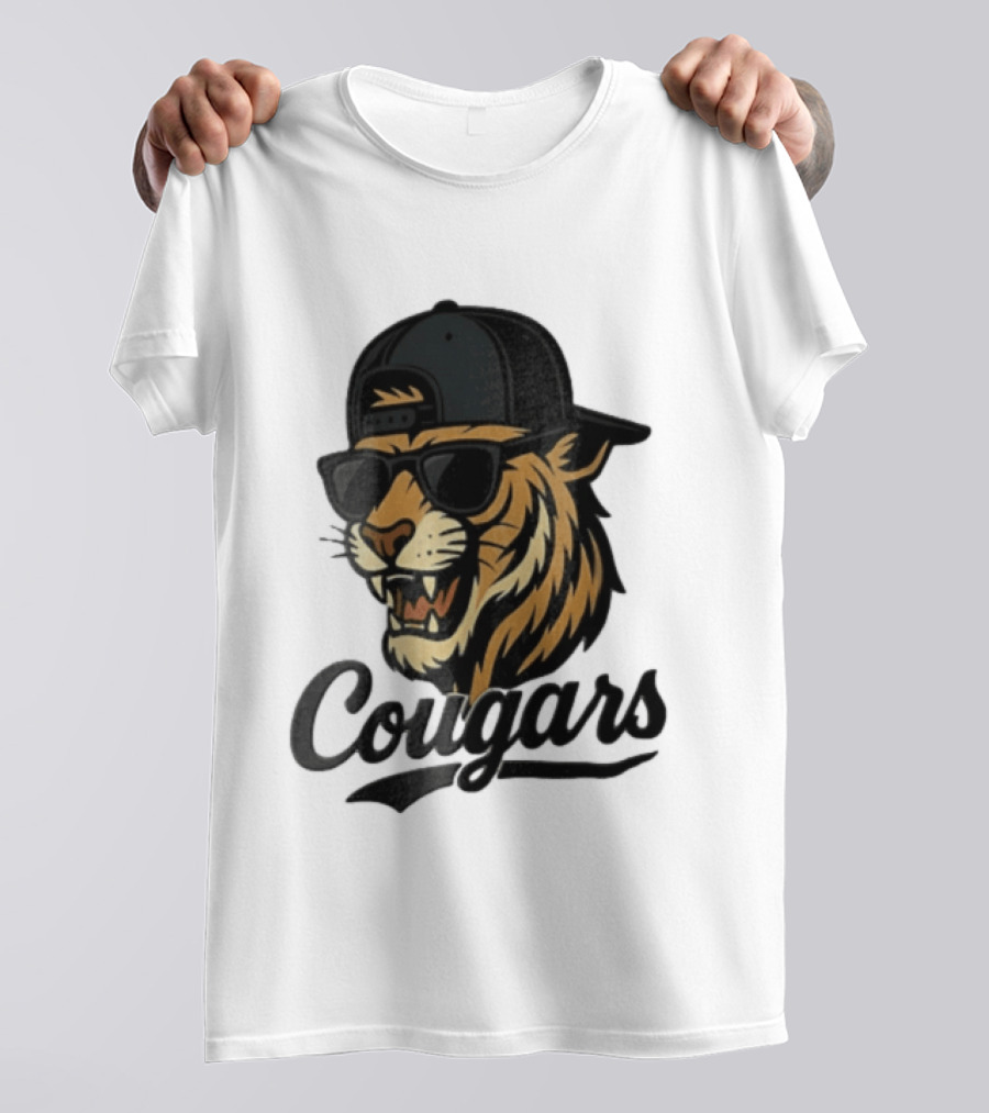 Cougars Tiger Sunglasses Baseball Cap Swagger T-Shirt