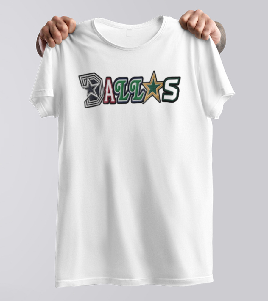 Dallas Cowboys Dallas Stars City Name Sports Team Logos T-Shirt