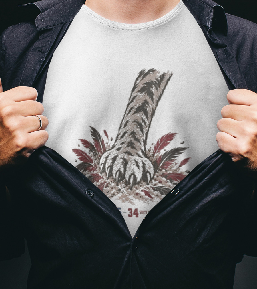 Kentucky Wildcats 35 34 South Carolina Gamecocks Claw And Feathers T-Shirt