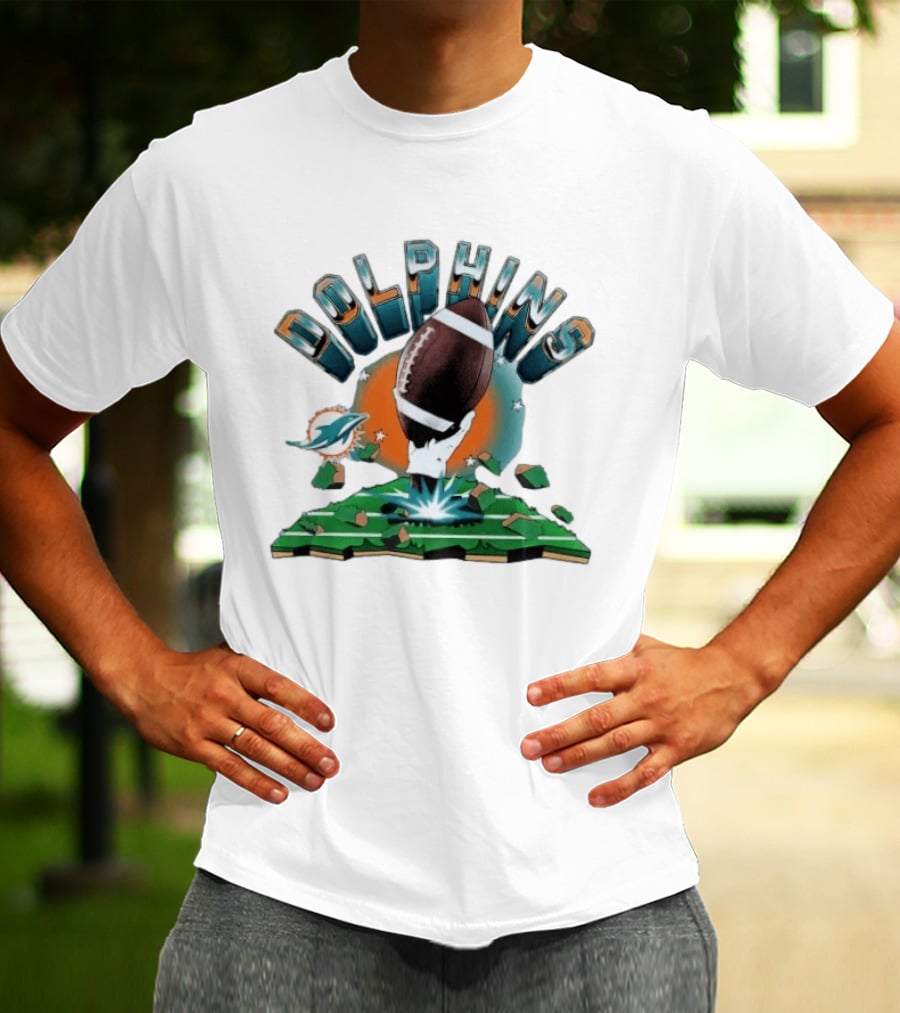 Miami Dolphins Football Explode 2026 Clubhouse T-Shirt