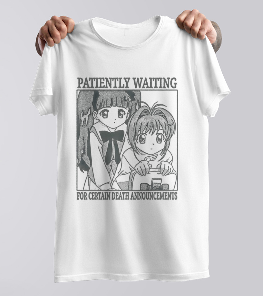 Patiently Waiting For Certain Death Anime Aesthetic T-Shirt