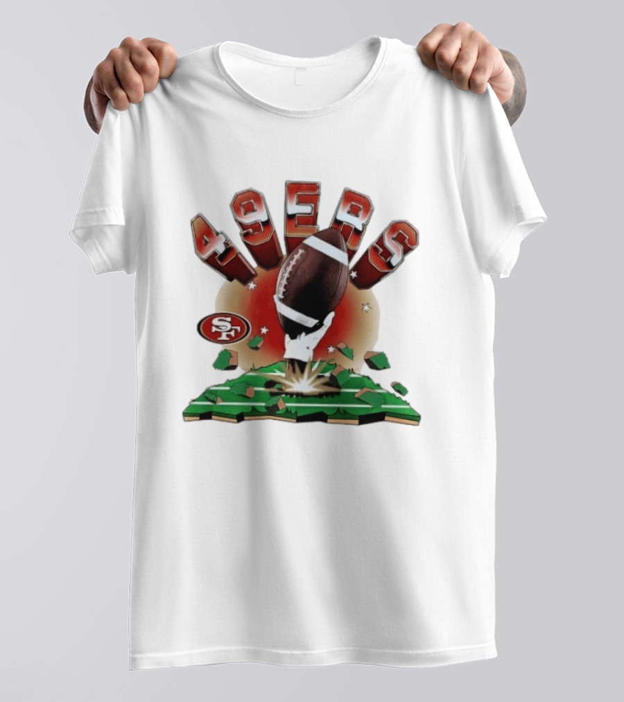 San Francisco 49ers Explosive Football 2026 Clubhouse T-Shirt