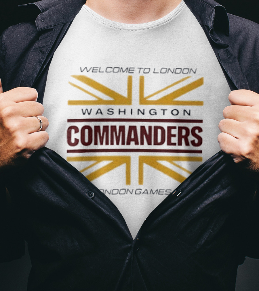 Washington Commanders Welcome To London NFL London Games 2026 T-Shirt