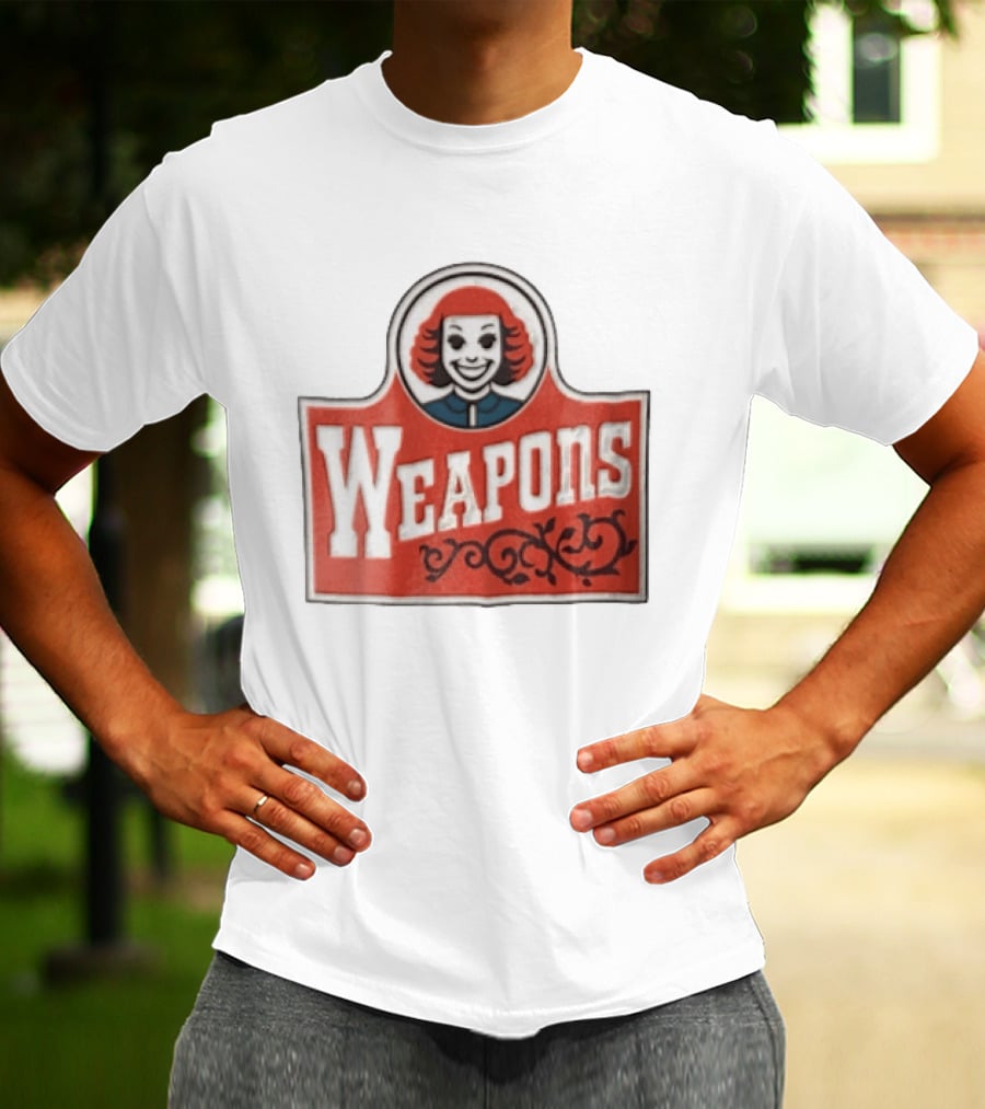 Weapons Little Audrey Face Red Whimsical Playful T-Shirt