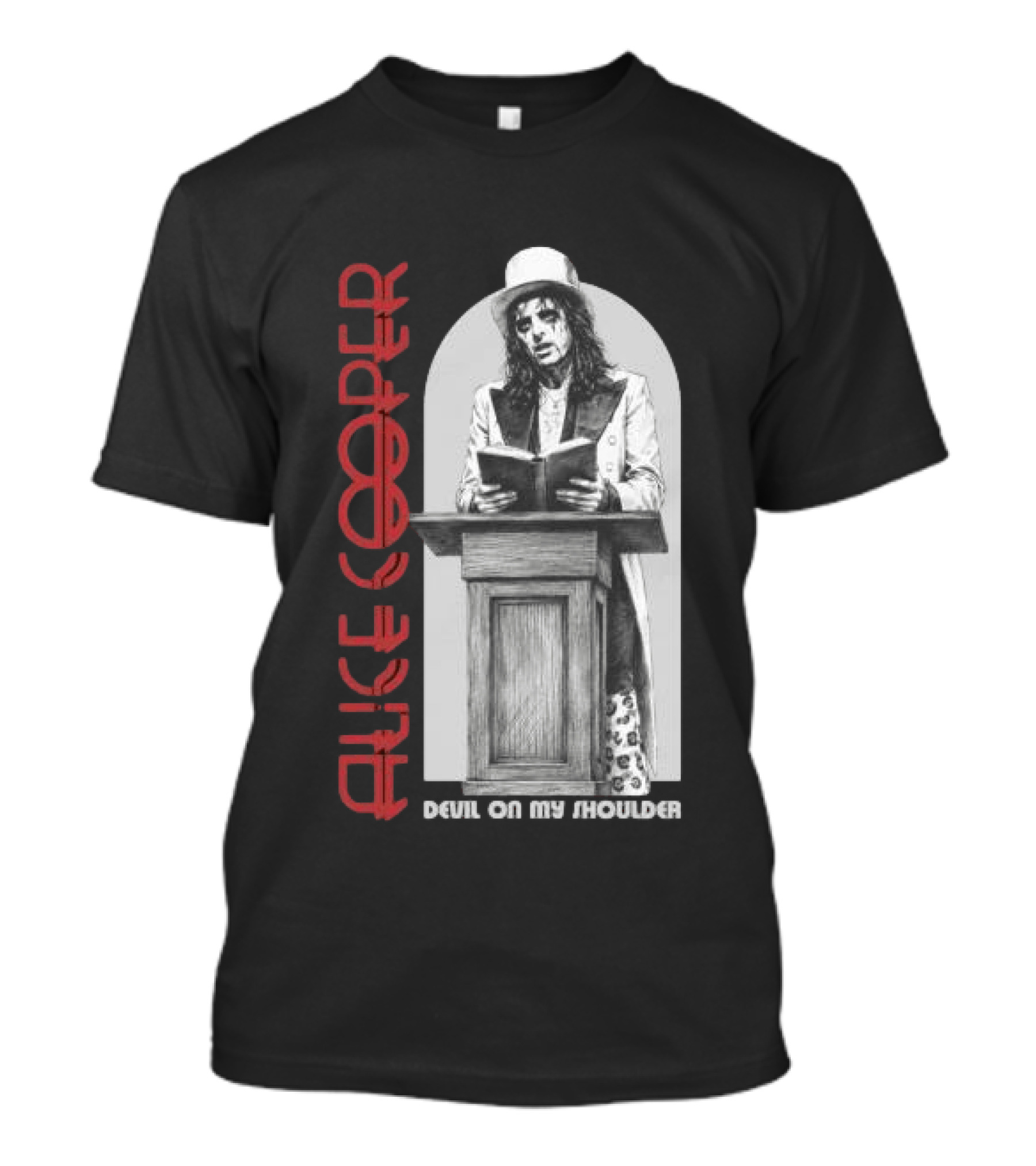 Alice Cooper Devil On My Shoulder Classic Rock Merchandise T-Shirt