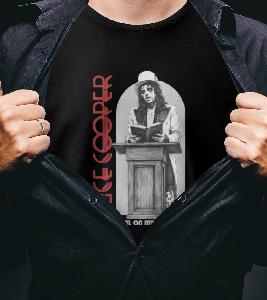 Alice Cooper Devil On My Shoulder Classic Rock Merchandise T-Shirt