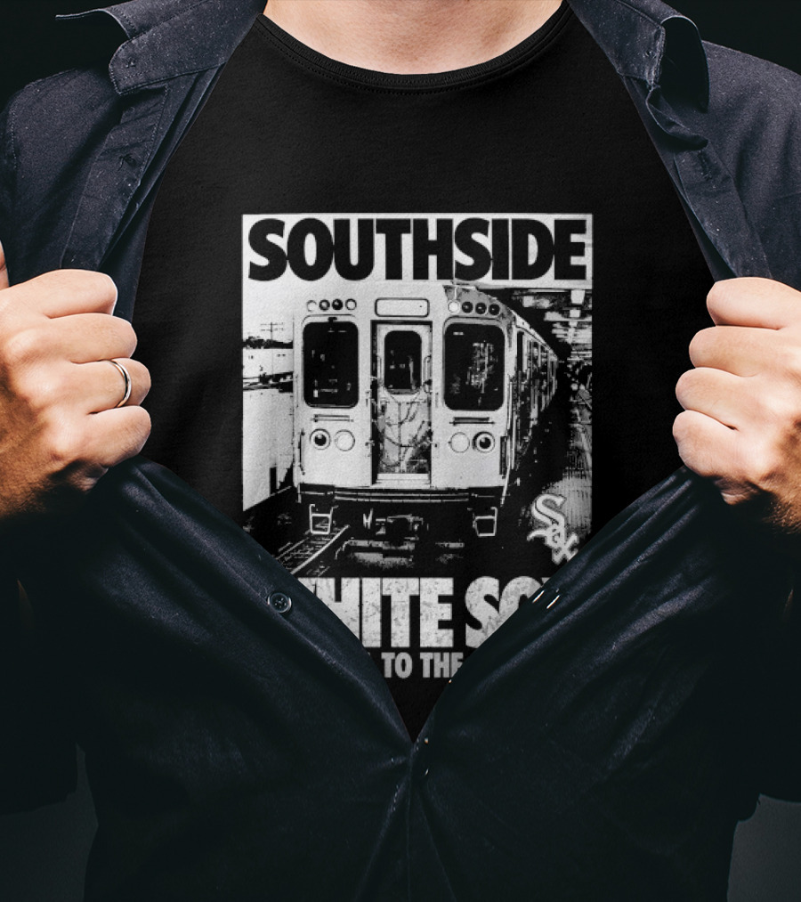 Southside Chicago White Sox Take The L To The Southside Train Scene T-Shirt