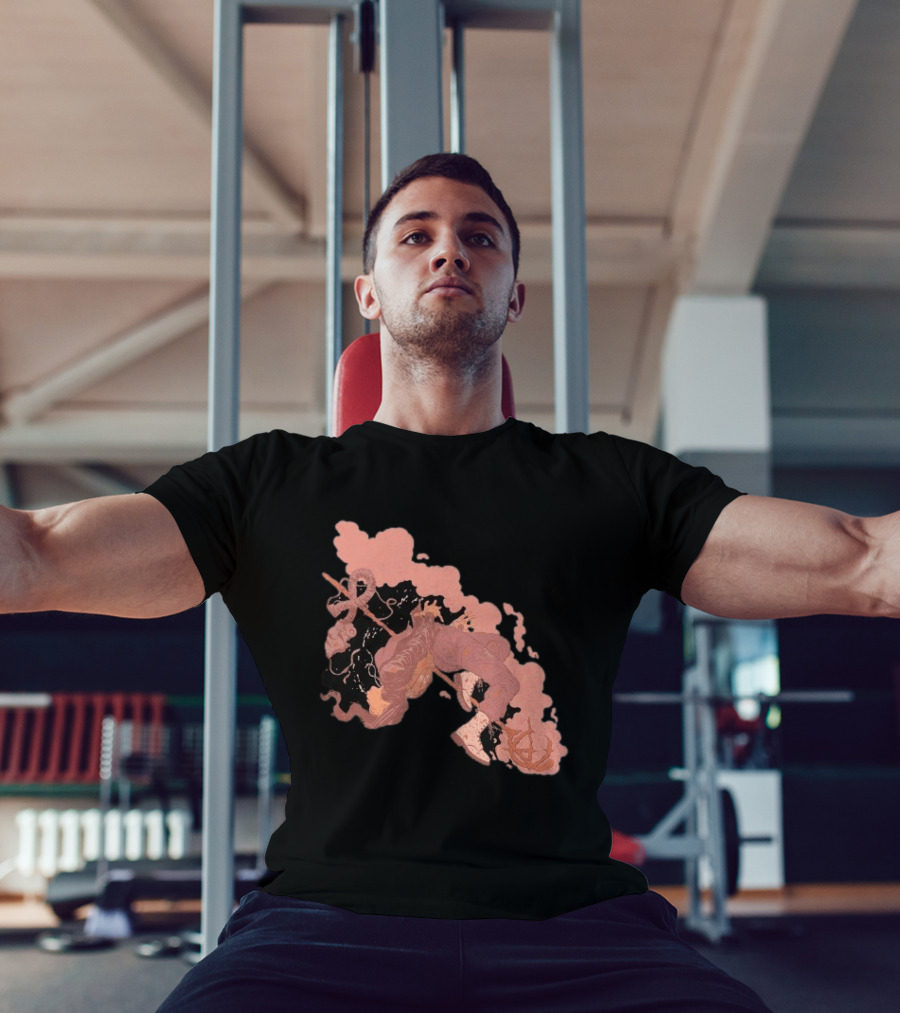 Demon Hunter Exile Warrior Art With Sword And Abstract T-Shirt