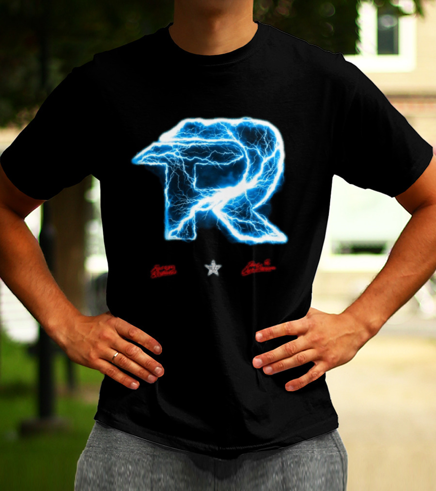 Fuerza Regida Lightning R Blue Electric Energy T-Shirt