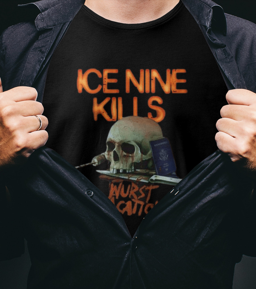 Ice Nine Kills Skull Passport Wurst Vacation T-Shirt