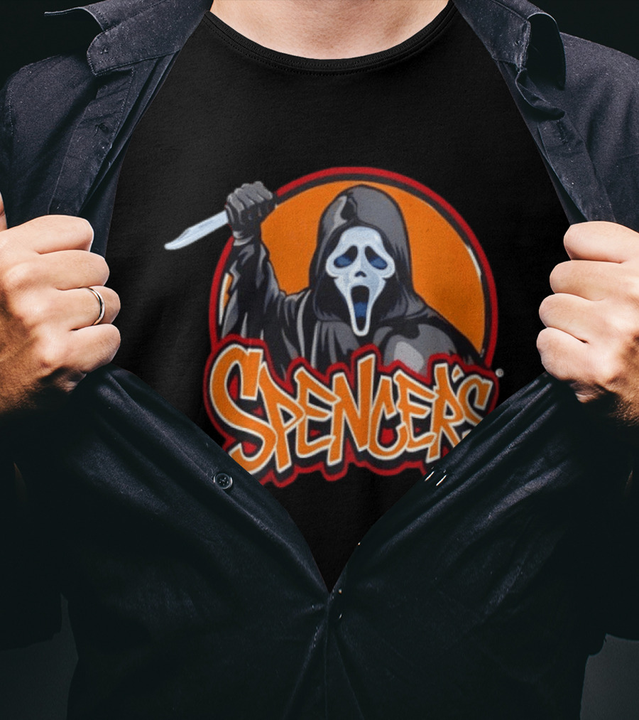 Ghost Face Spencers Halloween 2026 T-Shirt