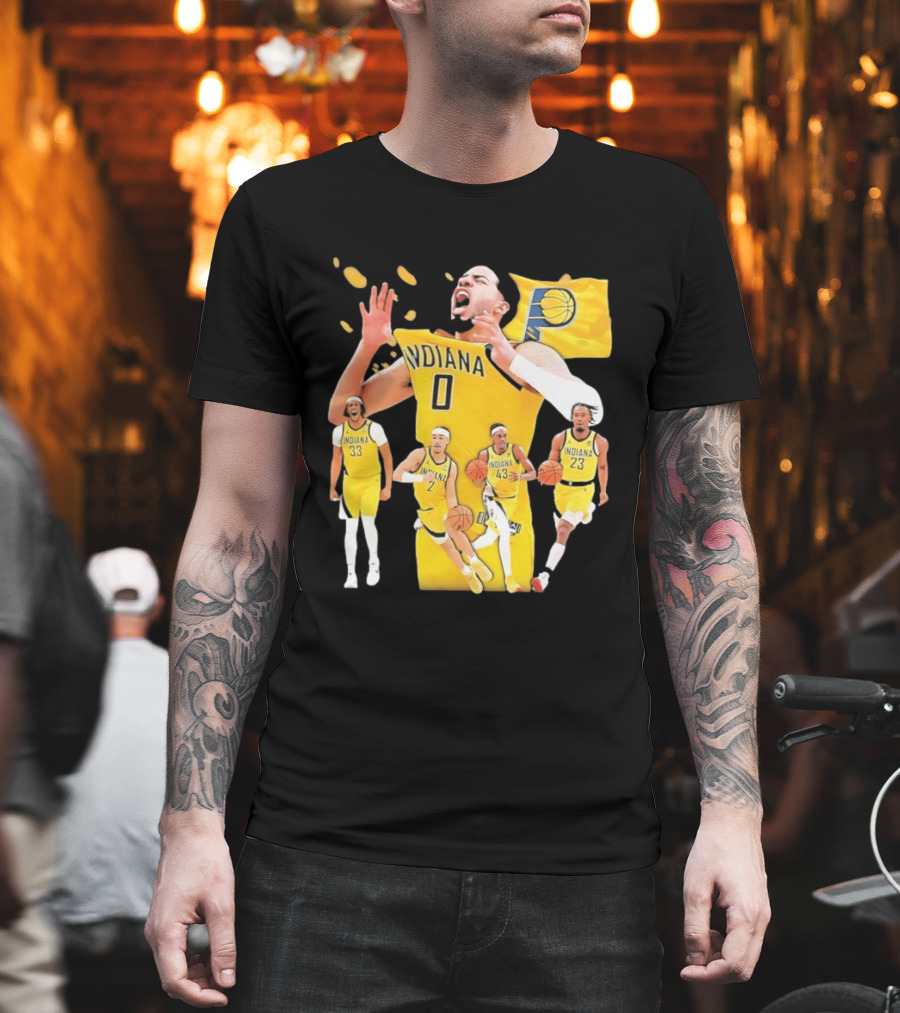 Indiana Pacers Players Collage NBA 2026 Pacer T-Shirt