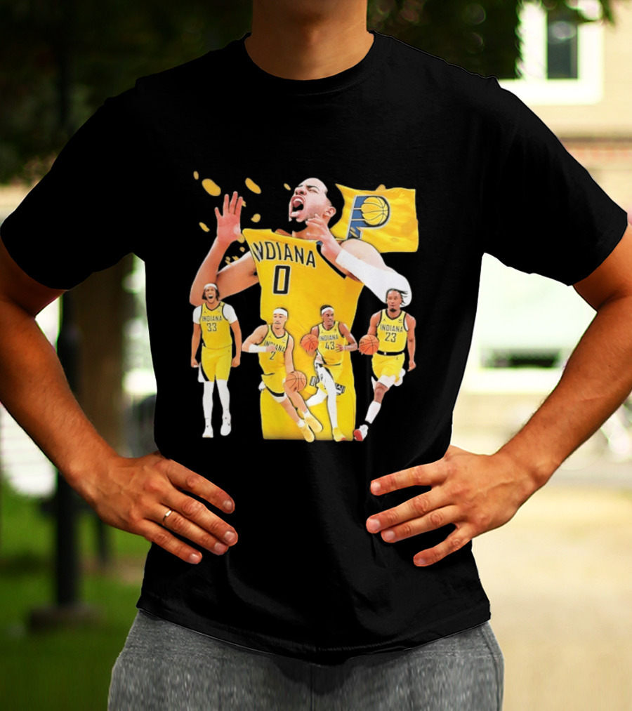 Indiana Pacers Players Collage NBA 2026 Pacer T-Shirt