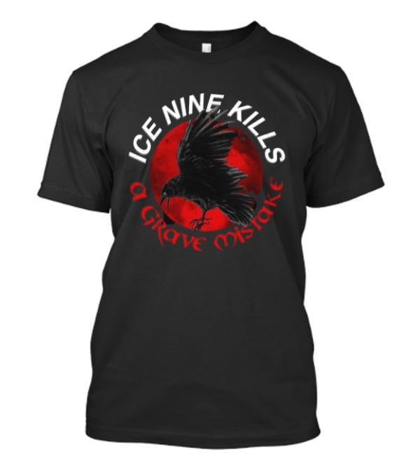 Ice Nine Kills A Grave Mistake Raven Red Circle T-Shirt