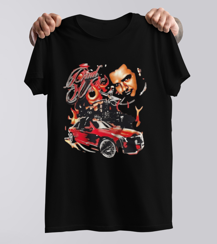 Houston Rap Texas Screwed Up Click DJ Screw 713 Paul Wall Car Flame T-Shirt