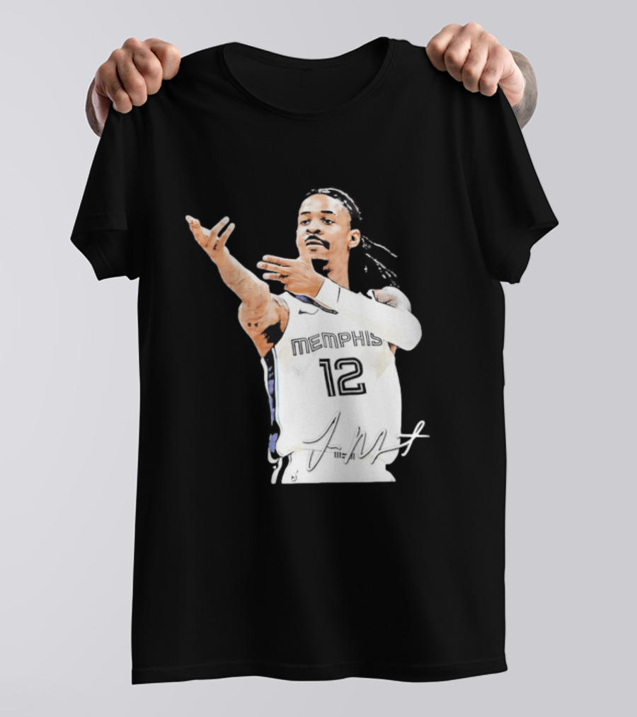 Ja Morant Memphis Grizzlies 12 Basketball Star Signature Edition 2026 T-Shirt