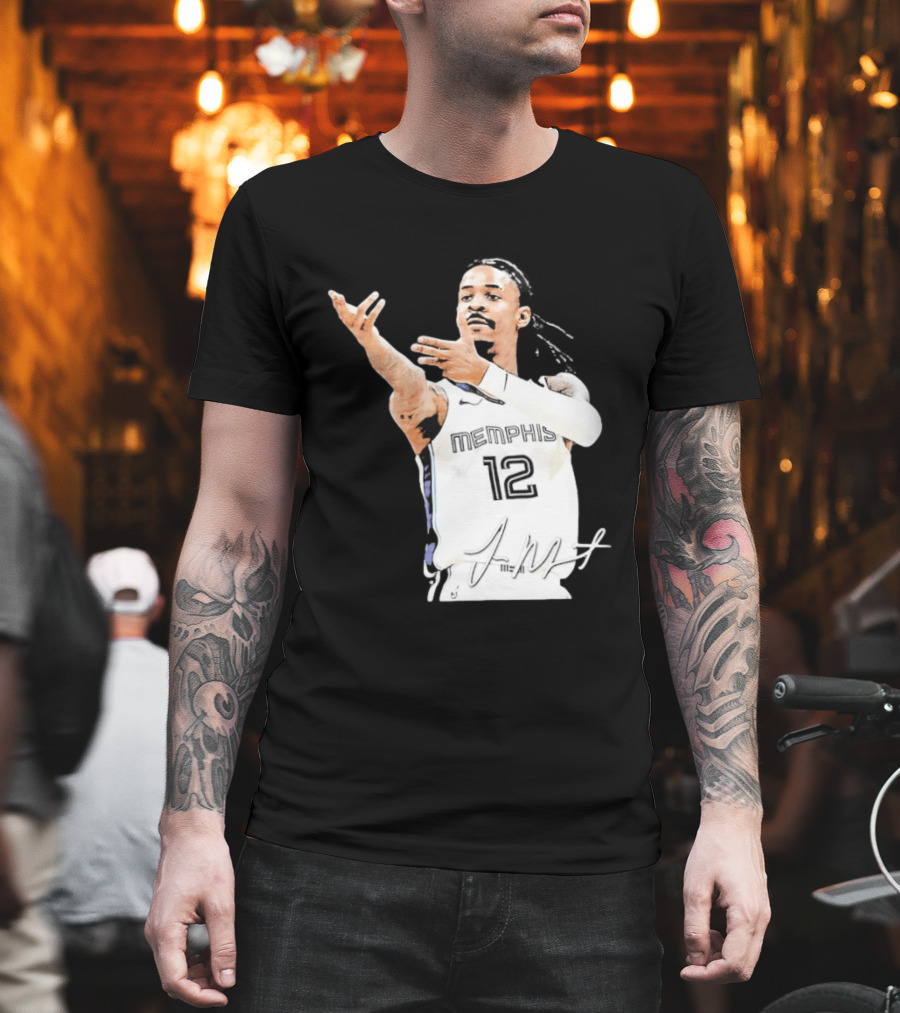 Ja Morant Memphis Grizzlies 12 Basketball Star Signature Edition 2026 T-Shirt