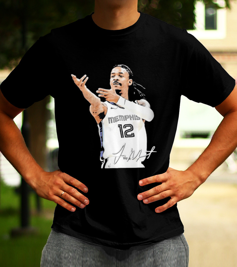 Ja Morant Memphis Grizzlies 12 Basketball Star Signature Edition 2026 T-Shirt