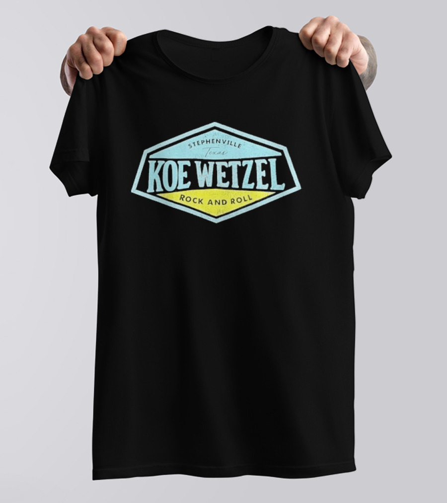Koe Wetzel Rock And Roll Stephenville Texas T-Shirt