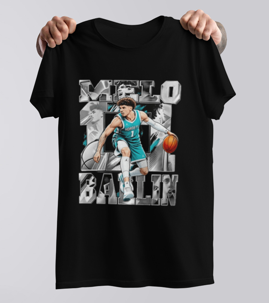 Melo Ballin Hornets Basketball Number 1 T-Shirt