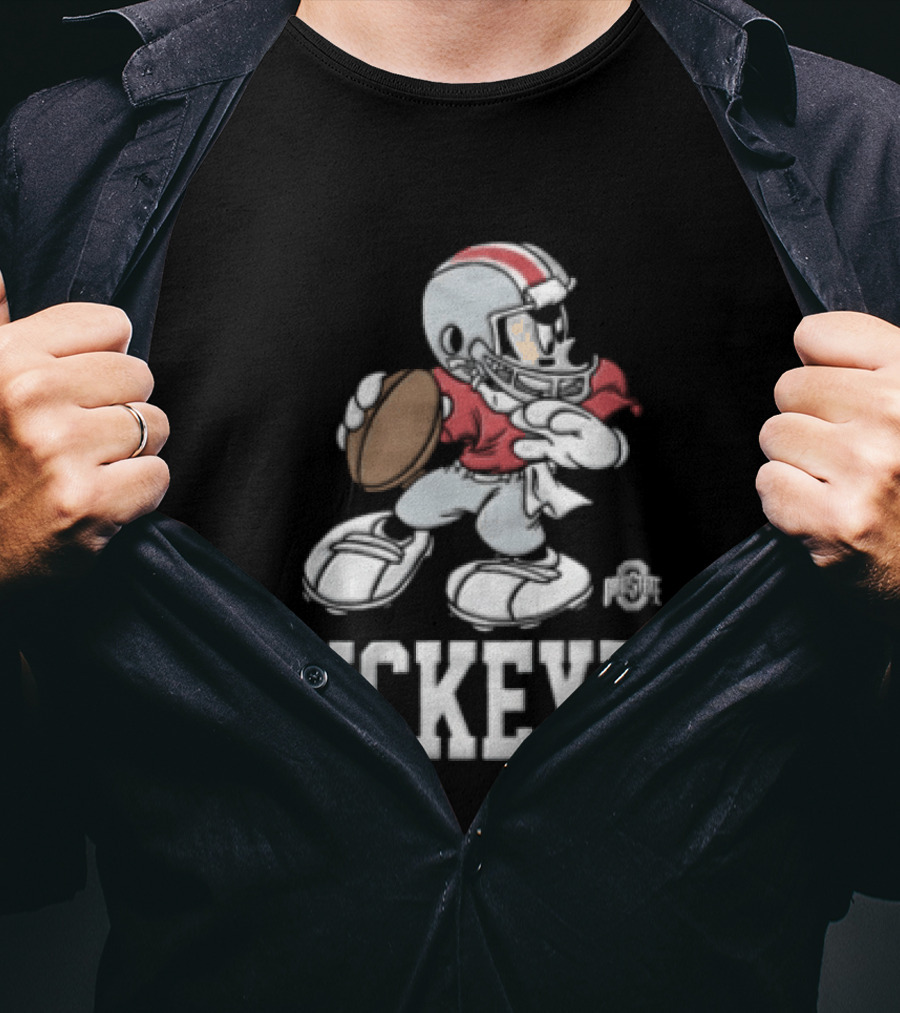 Ohio State Buckeyes Mickey Mouse Football Uniform T-Shirt