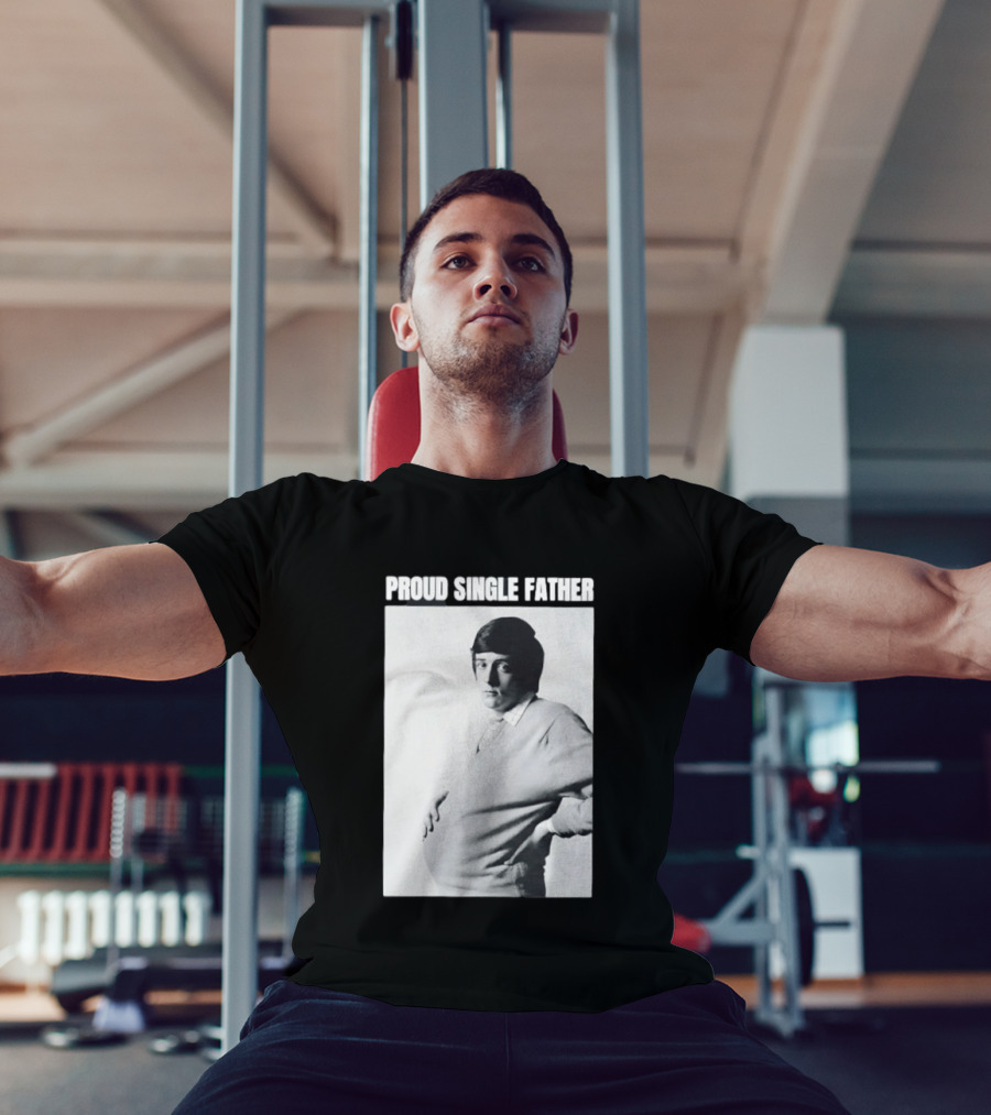 Proud Single Father Parody Pregnant Man Image T-Shirt