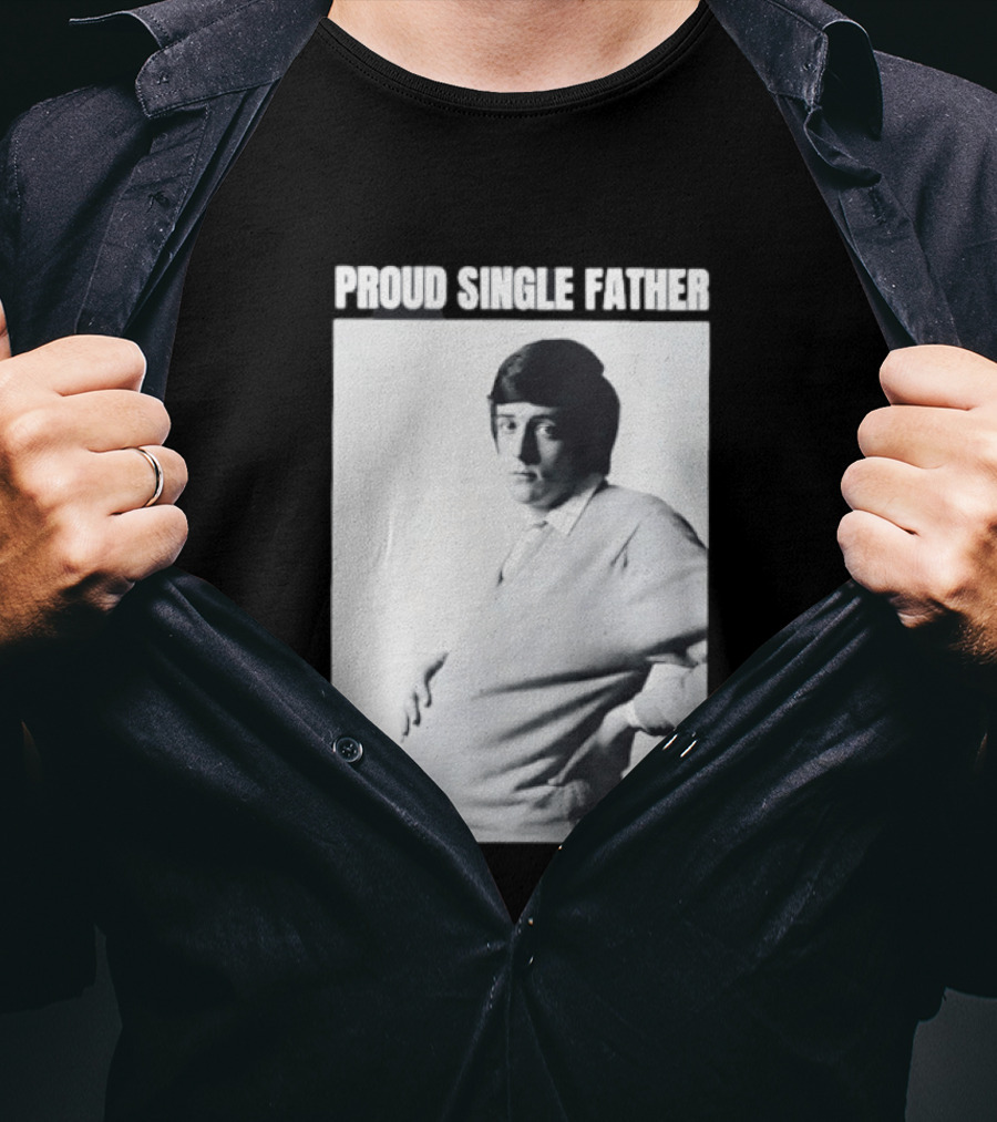 Proud Single Father Parody Pregnant Man Image T-Shirt