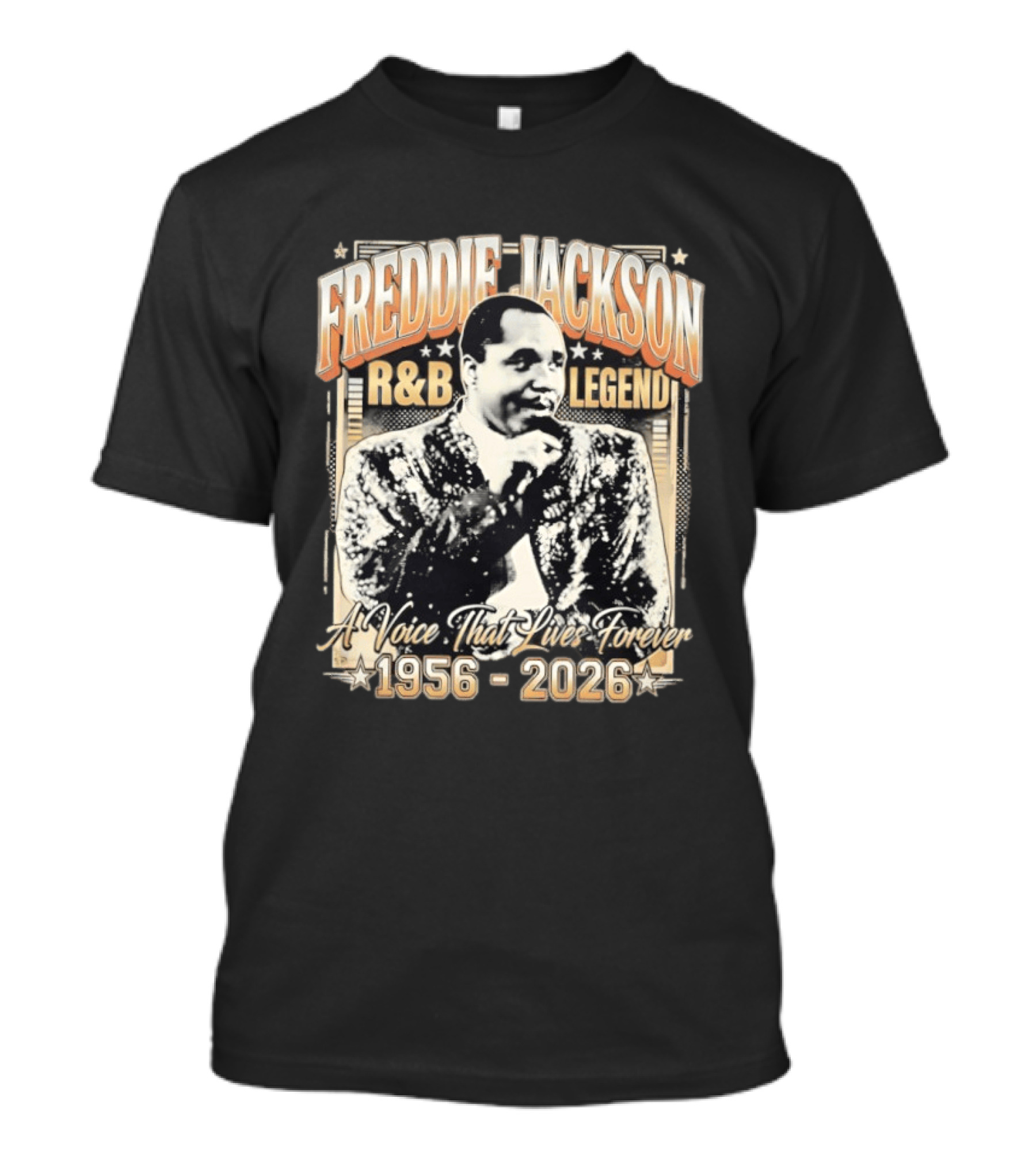 FREDDIE JACKSON R&B LEGEND A Voice That Lives Forever 1956 2026 T-Shirt