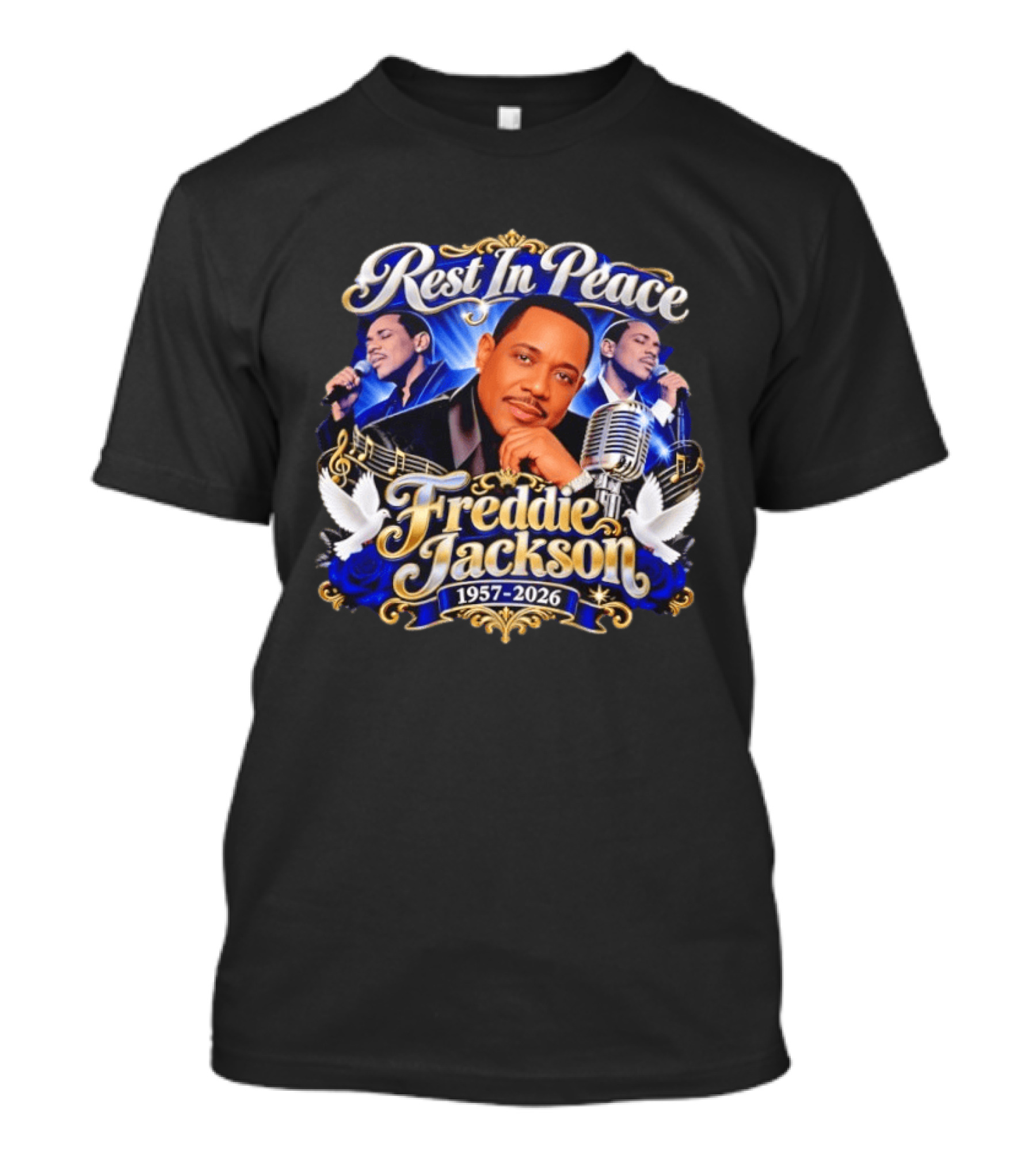 Rest In Peace Freddie Jackson 1957 2026 Music Legend Memorial T-Shirt
