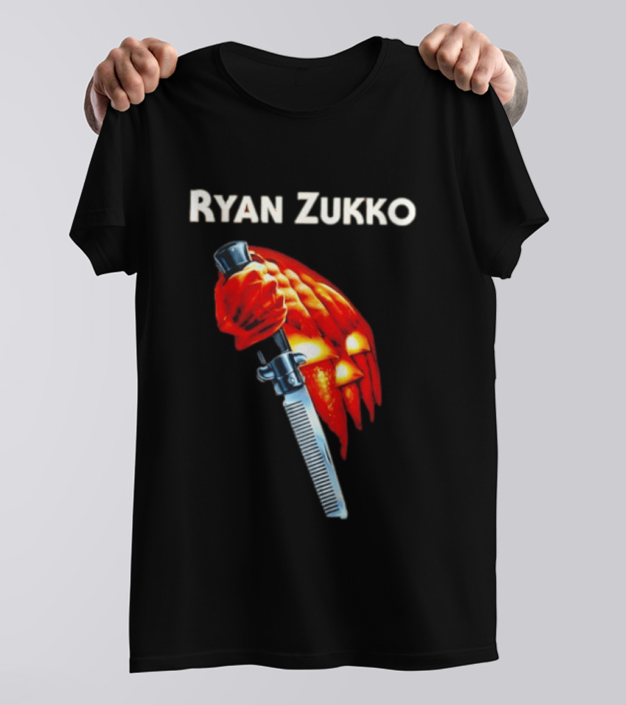 Ryan Zukko Killer Pumpkin Comb Halloween T-Shirt