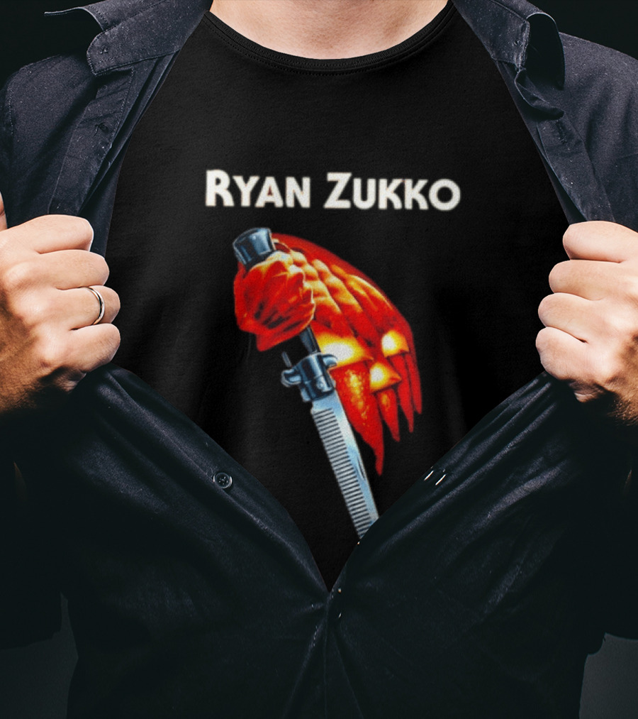 Ryan Zukko Killer Pumpkin Comb Halloween T-Shirt