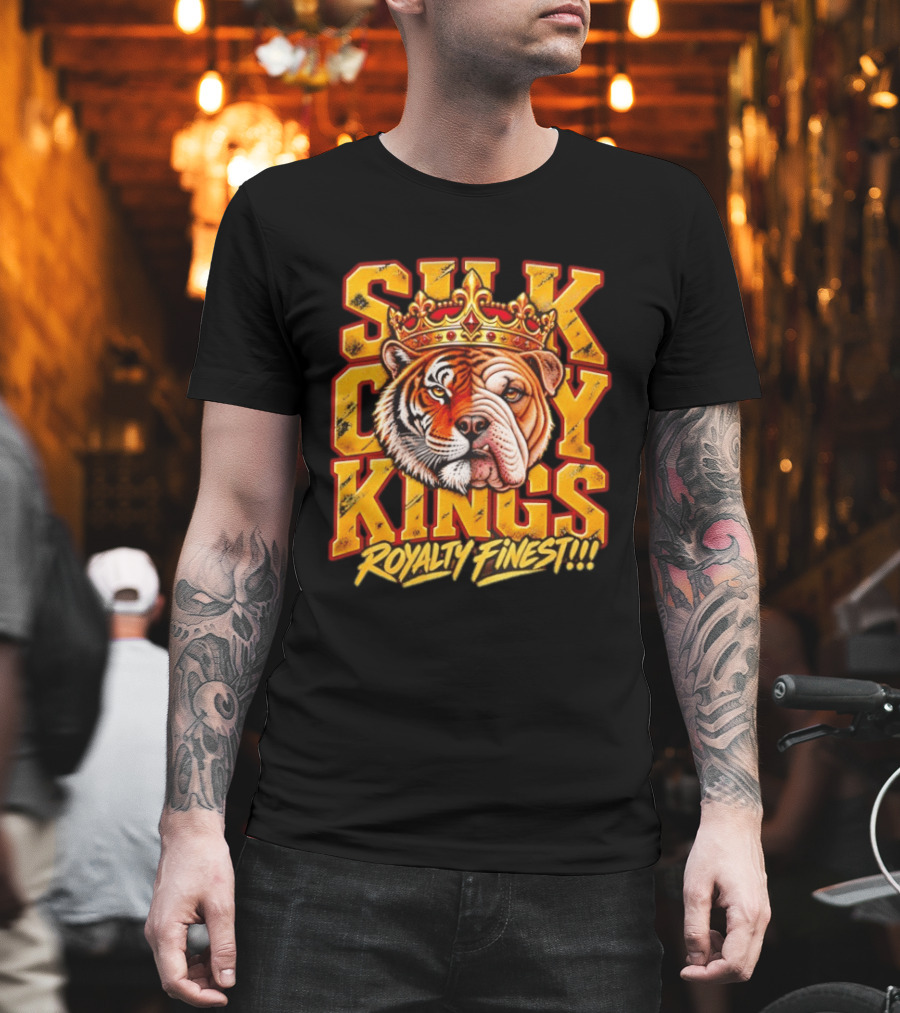 Silk City Kings Royalty Finest Regal Tiger Bulldog Duo T-Shirt