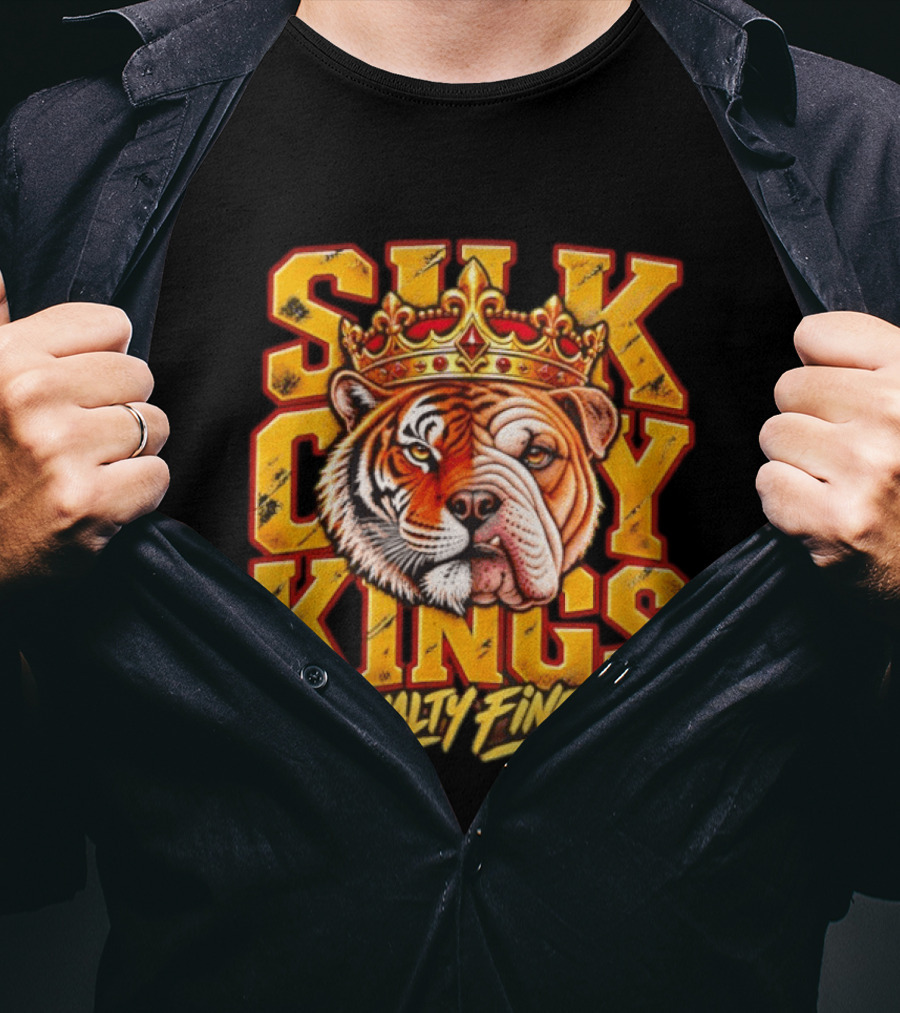 Silk City Kings Royalty Finest Regal Tiger Bulldog Duo T-Shirt