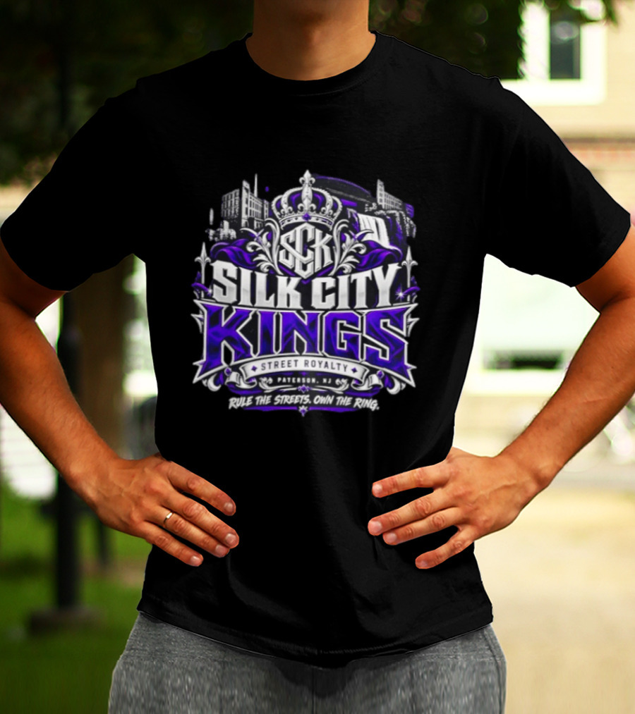 Silk City Kings Kenny Bengal Bulldog Pittman Purple Reign Street Royalty Paterson NJ Rule The Streets Own The Ring T-Shirt