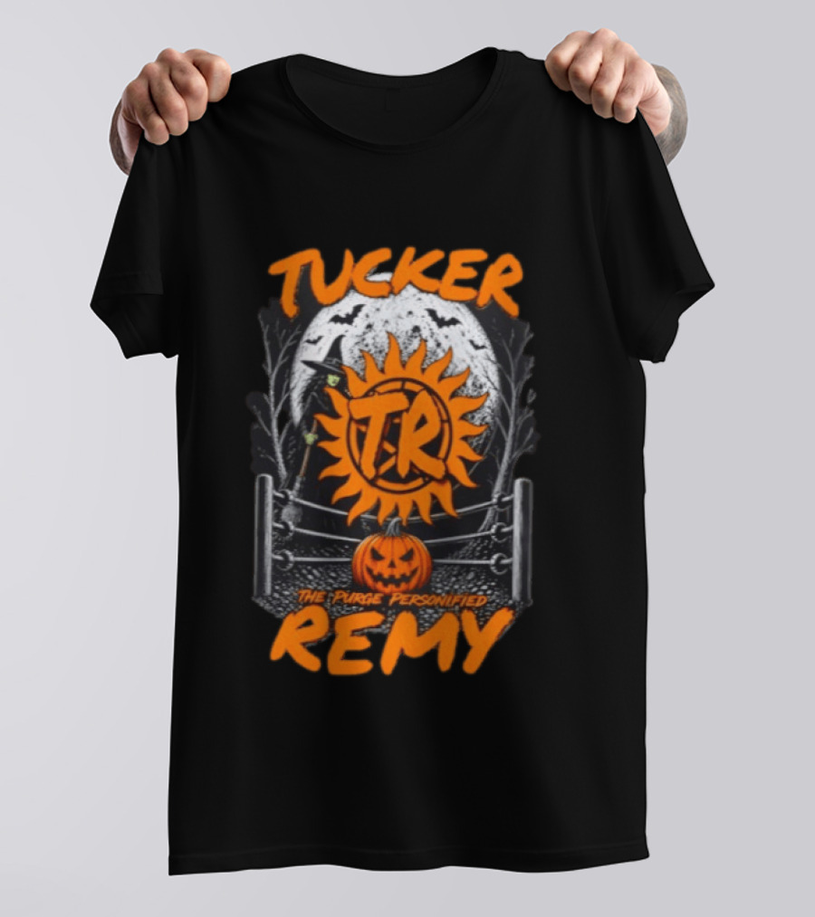 Tucker Remy TR Sun Pumpkin The Purge Personified Halloween T-Shirt