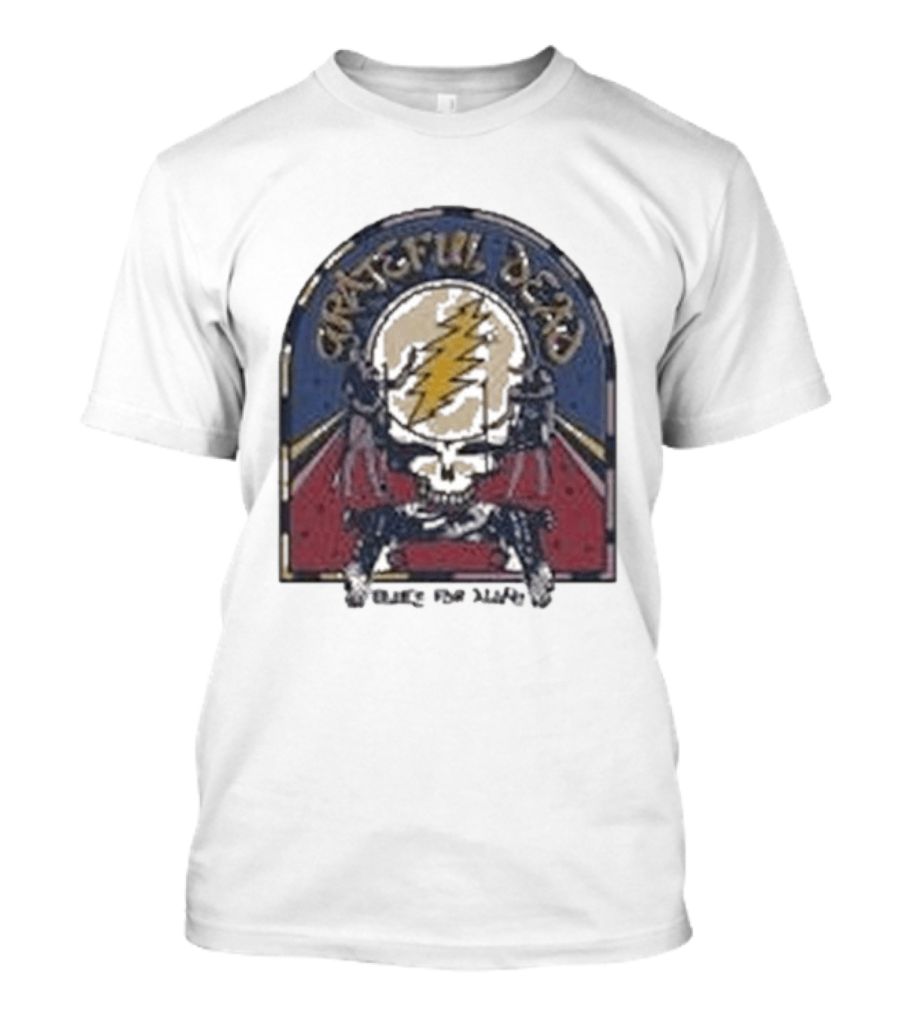 Grateful Dead Blues For Allah Skull Lightning Bolt T-Shirt