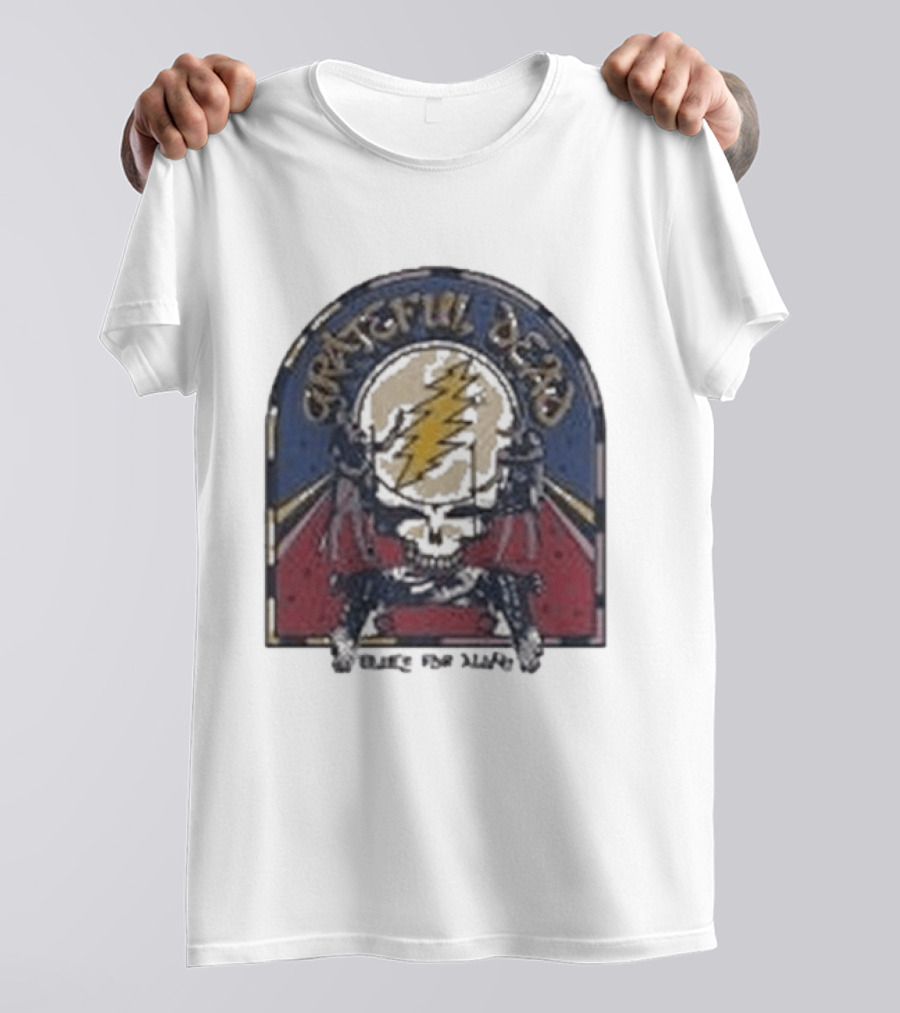 Grateful Dead Blues For Allah Skull Lightning Bolt T-Shirt