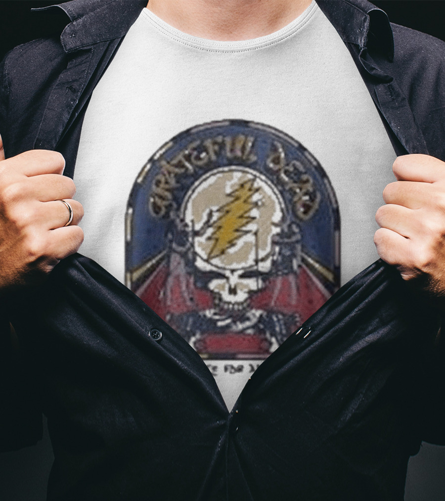 Grateful Dead Blues For Allah Skull Lightning Bolt T-Shirt