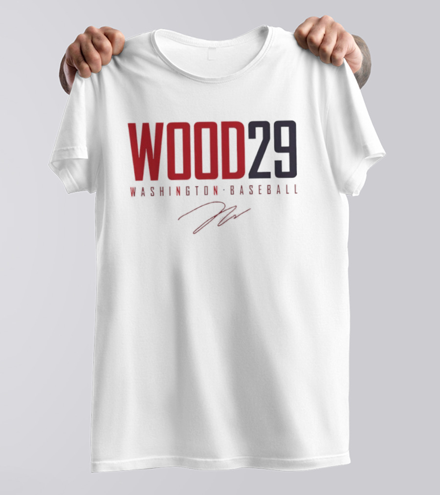 Wood 29 Washington Baseball T-Shirt