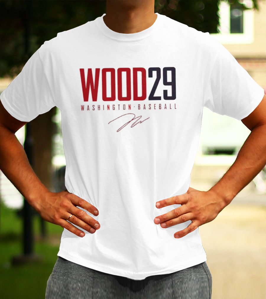 Wood 29 Washington Baseball T-Shirt