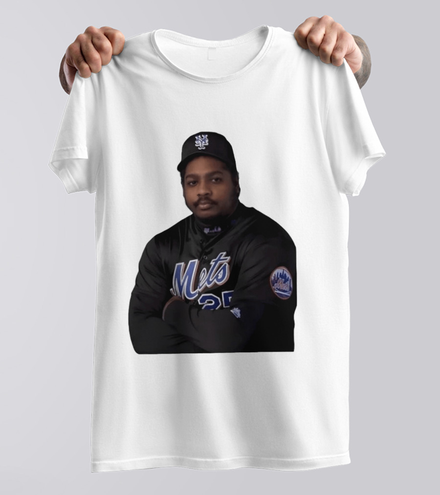 New York Mets Baseball Player 25 MLB Jersey Black T-Shirt