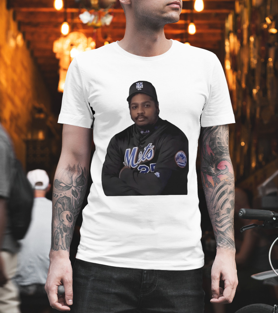New York Mets Baseball Player 25 MLB Jersey Black T-Shirt