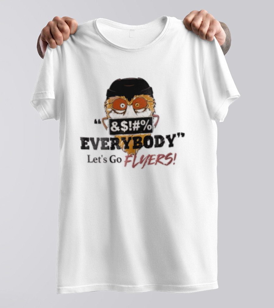 Gritty Flyers Everybody Let's Go NHL Philadelphia Hockey Helmet Cartoon T-Shirt