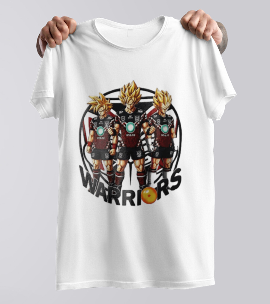 NRL New Zealand Warriors One NZ Super Saiyan Warriors Fusion T-Shirt
