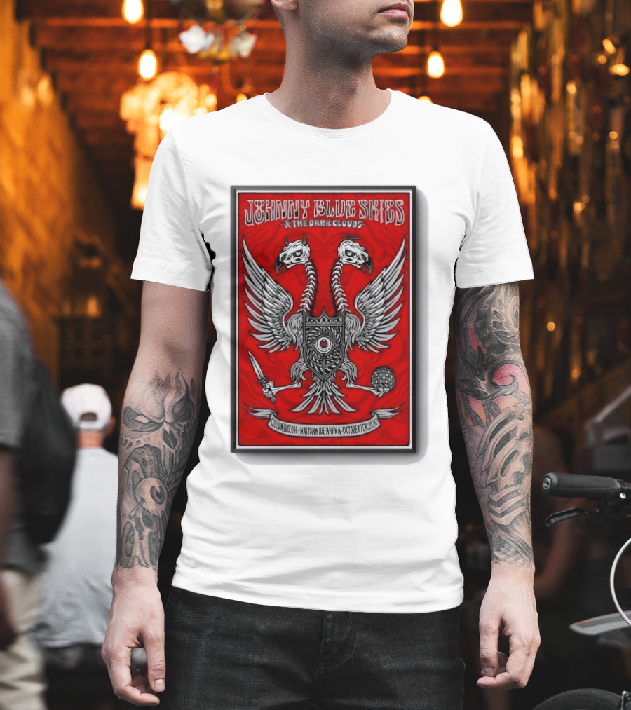Johnny Blue Skies And The Dark Clouds Nationwide Arena Columbus OH October 7 2026 Two Headed Eagle T-Shirt