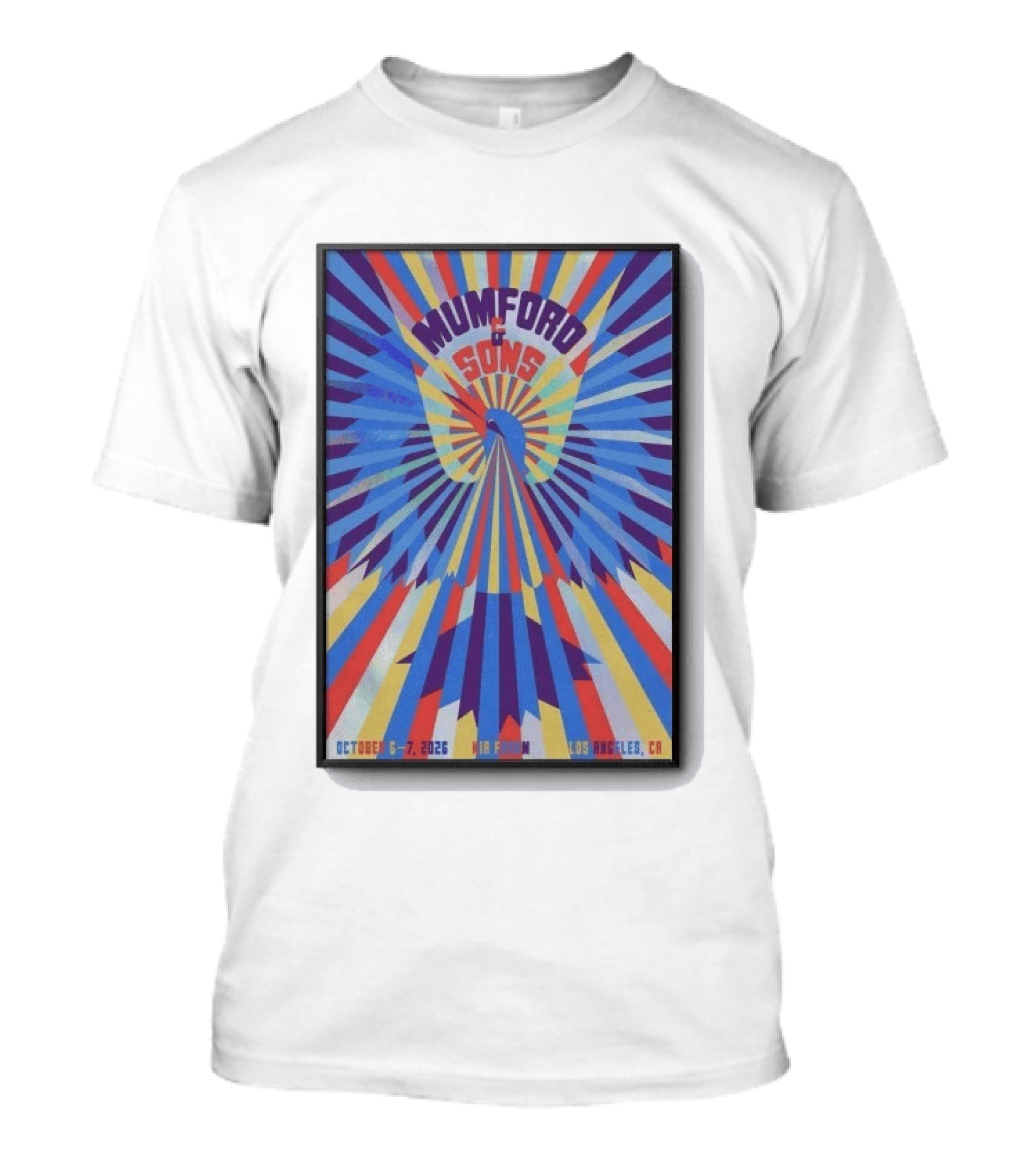 Mumford And Sons October 6 7 2026 Kia Forum Los Angeles CA T-Shirt