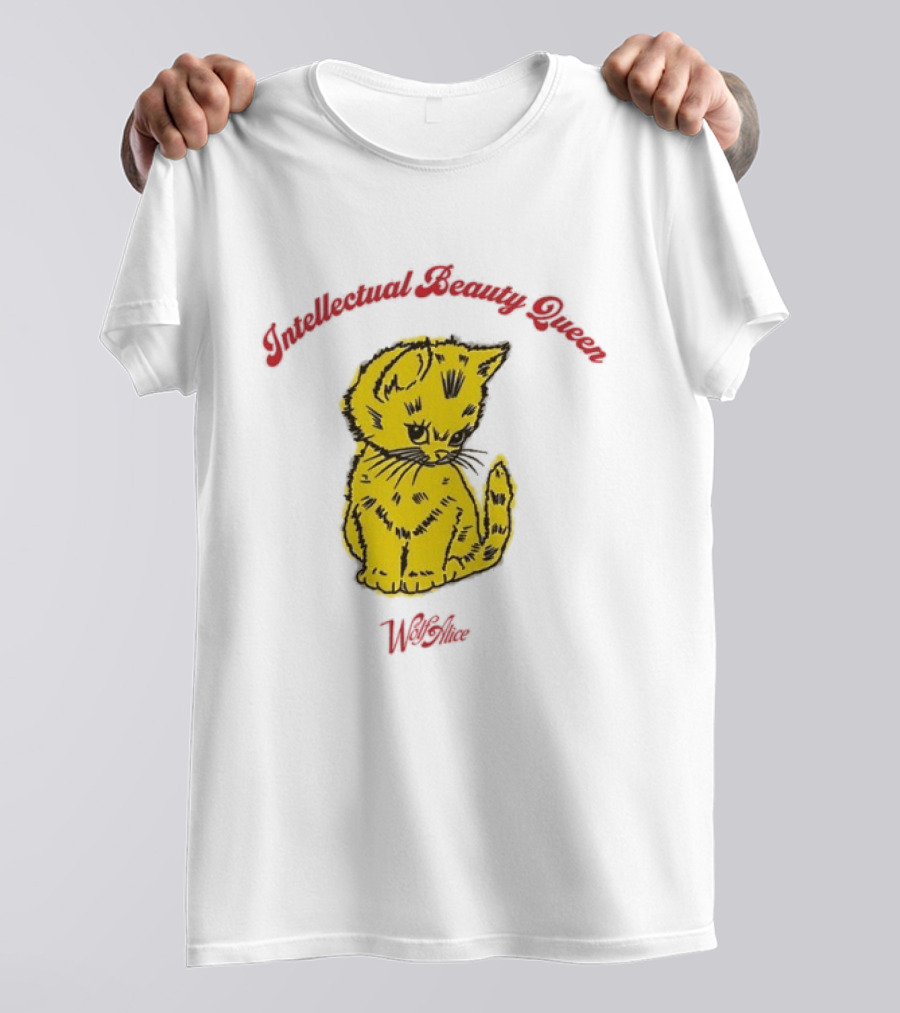 Wolf Alice Intellectual Beauty Queen Cat Drawing T-Shirt