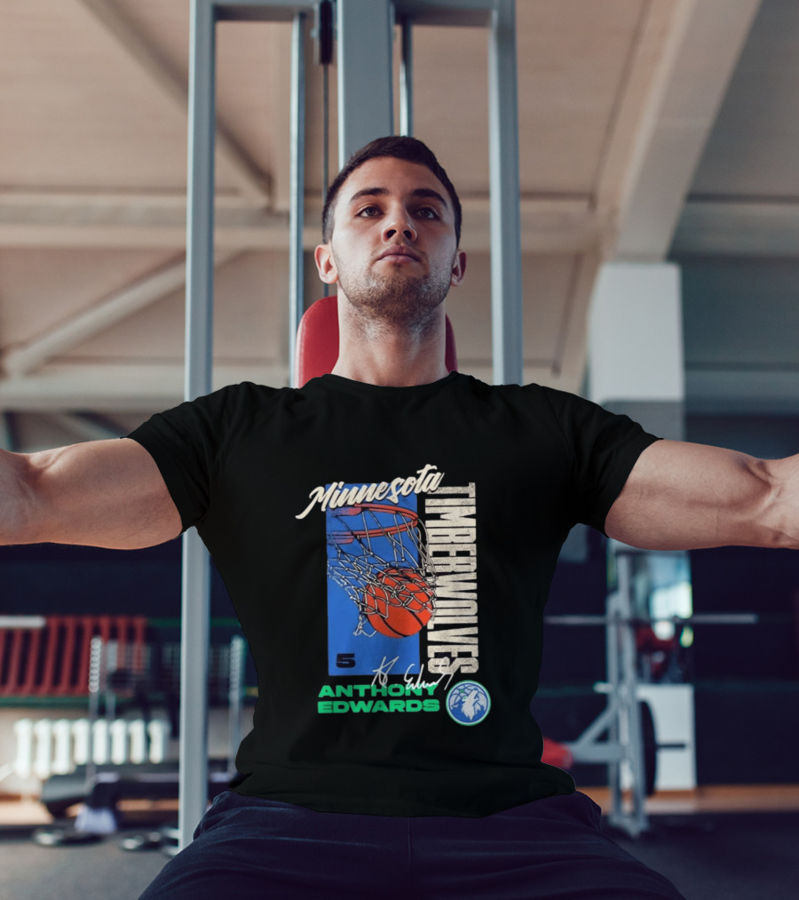 Minnesota Timberwolves Anthony Edwards 5 Basketball Team T-Shirt